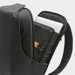 Mochila de RPET com fechadura numérica e tecidos antifuro 20L 15,6” cor cinzento-escuro quarta vista de detalhe