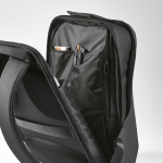 Mochila de RPET com fechadura numérica e tecidos antifuro 20L 15,6” cor cinzento-escuro quinta vista de detalhe 
