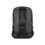 Mochila de RPET com fechadura numérica e tecidos antifuro 20L 15,6” cor cinzento-claro vista traseira 