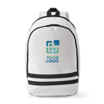 Mochila de RPET com bolso para portátil e faixas refletoras 18L vista principal