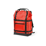 Mochila ecológica impermeável com fecho magnético para PC 17'' cor vermelho