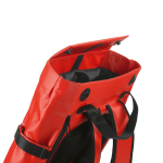 Mochila ecológica impermeável com fecho magnético para PC 17'' cor vermelho segunda vista de detalhe 