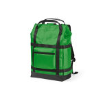 Mochila ecológica impermeável com fecho magnético para PC 17'' cor verde
