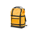 Mochila ecológica impermeável com fecho magnético para PC 17'' cor amarelo-escuro