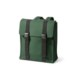 Mochila em pele sintética reciclada e plástico reciclado para PC de 17'' cor verde