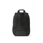 Mochila de 300D RPET com compartimento frontal com zíper 18L 15,6” cor preto vista traseira 
