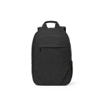 Mochila de 300D RPET com compartimento frontal com zíper 18L 15,6” cor preto vista frontal 