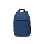 Mochila de 300D RPET com compartimento frontal com zíper 18L 15,6” cor azul vista frontal 