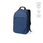 Mochila de 300D RPET com compartimento frontal com zíper 18L 15,6” cor azul
