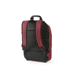 Mochila de 300D RPET com compartimento frontal com zíper 18L 15,6” cor vermelho segunda vista