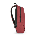 Mochila de 300D RPET com compartimento frontal com zíper 18L 15,6” cor vermelho terceira vista 