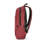 Mochila de 300D RPET com compartimento frontal com zíper 18L 15,6” cor vermelho quarta vista 