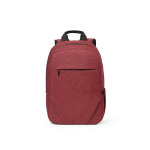 Mochila de 300D RPET com compartimento frontal com zíper 18L 15,6” cor vermelho vista frontal 
