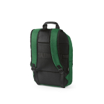 Mochila de 300D RPET com compartimento frontal com zíper 18L 15,6” cor verde segunda vista