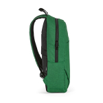 Mochila de 300D RPET com compartimento frontal com zíper 18L 15,6” cor verde terceira vista 