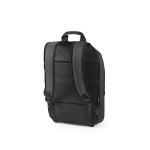 Mochila de 300D RPET com compartimento frontal com zíper 18L 15,6” cor cinzento-escuro segunda vista