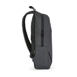 Mochila de 300D RPET com compartimento frontal com zíper 18L 15,6” cor cinzento-escuro terceira vista 