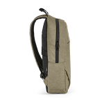 Mochila de 300D RPET com compartimento frontal com zíper 18L 15,6” cor camel terceira vista 