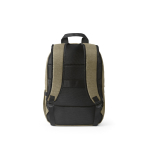 Mochila de 300D RPET com compartimento frontal com zíper 18L 15,6” cor camel vista traseira 