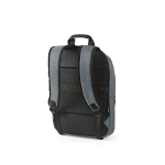 Mochila de 300D RPET com compartimento frontal com zíper 18L 15,6” cor cinzento-claro segunda vista