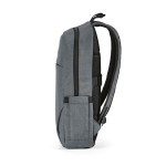 Mochila de 300D RPET com compartimento frontal com zíper 18L 15,6” cor cinzento-claro quarta vista 