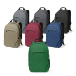 Mochila de 300D RPET com compartimento frontal com zíper 18L 15,6”