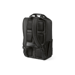 Mochila de poliéster reciclado com compartimento para portátil 18L cor preto segunda vista