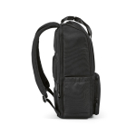 Mochila de poliéster reciclado com compartimento para portátil 18L cor preto terceira vista 