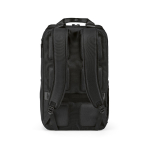 Mochila de poliéster reciclado com compartimento para portátil 18L cor preto vista traseira 