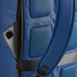 Mochila de poliéster reciclado com compartimento para portátil 18L cor azul segunda vista de detalhe 