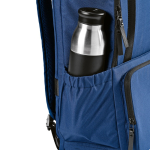 Mochila de poliéster reciclado com compartimento para portátil 18L cor azul sétima vista 