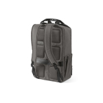 Mochila de poliéster reciclado com compartimento para portátil 18L cor cinzento segunda vista