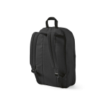 Mochila de RPET para portátil com acabamento ripstop 15,6'' cor preto segunda vista