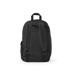 Mochila de RPET para portátil com acabamento ripstop 15,6'' cor preto vista traseira 