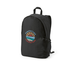 Mochila de RPET para portátil com acabamento ripstop 15,6'' cor preto
