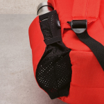 Mochila de RPET para portátil com acabamento ripstop 15,6'' cor vermelho segunda vista de detalhe 