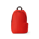 Mochila de RPET para portátil com acabamento ripstop 15,6'' cor vermelho vista frontal 