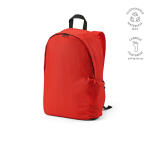 Mochila de RPET para portátil com acabamento ripstop 15,6'' cor vermelho