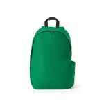 Mochila de RPET para portátil com acabamento ripstop 15,6'' cor verde vista frontal 