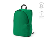 Mochila de RPET para portátil com acabamento ripstop 15,6'' cor verde