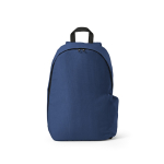 Mochila de RPET para portátil com acabamento ripstop 15,6'' cor azul real vista frontal 