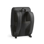 Mochila de couro sintético com espaço acolchoado para portátil 20L cor preto segunda vista