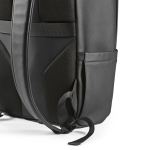 Mochila de couro sintético com espaço acolchoado para portátil 20L cor preto quinta vista de detalhe 