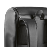 Mochila de couro sintético com espaço acolchoado para portátil 20L cor preto sexta vista 