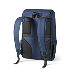 Mochila de couro sintético com espaço acolchoado para portátil 20L cor azul segunda vista