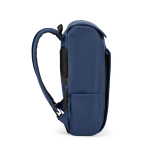 Mochila de couro sintético com espaço acolchoado para portátil 20L cor azul terceira vista 