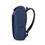 Mochila de couro sintético com espaço acolchoado para portátil 20L cor azul quarta vista 