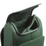 Mochila de couro sintético com espaço acolchoado para portátil 20L cor verde quarta vista de detalhe