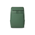 Mochila de couro sintético com espaço acolchoado para portátil 20L cor verde vista frontal 
