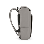 Mochila de couro sintético com espaço acolchoado para portátil 20L cor cinzento-claro terceira vista 